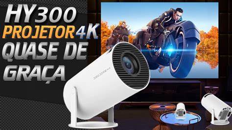 Projetor Magcubic HY300 PRO 4K Android 11 Dual Wifi6 260 ANSI Allwinner H713 BT5.0 1080P 1280*720P Projetor de Cinema em Casa ao Ar Livre