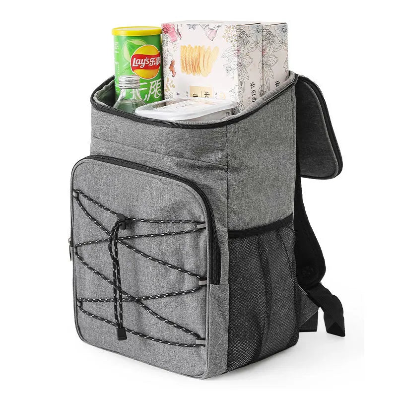 Mochila de Grande Capacidade em Tecido Oxford para Armazenamento Externo de 23L, Ideal para Acampamentos, Piqueniques e Viagens.