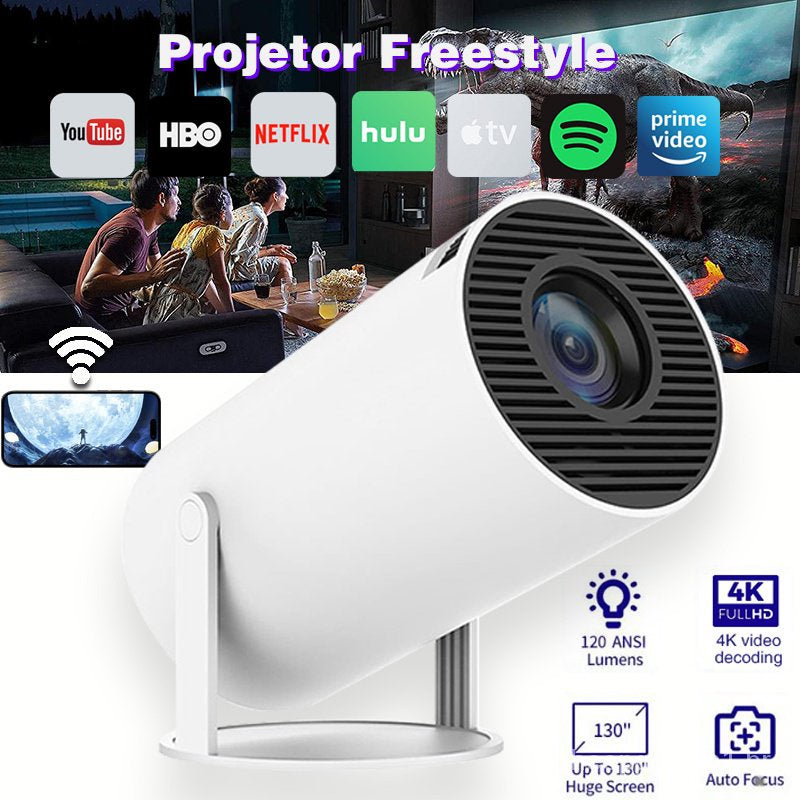 Projetor Magcubic HY300 PRO 4K Android 11 Dual Wifi6 260 ANSI Allwinner H713 BT5.0 1080P 1280*720P Projetor de Cinema em Casa ao Ar Livre